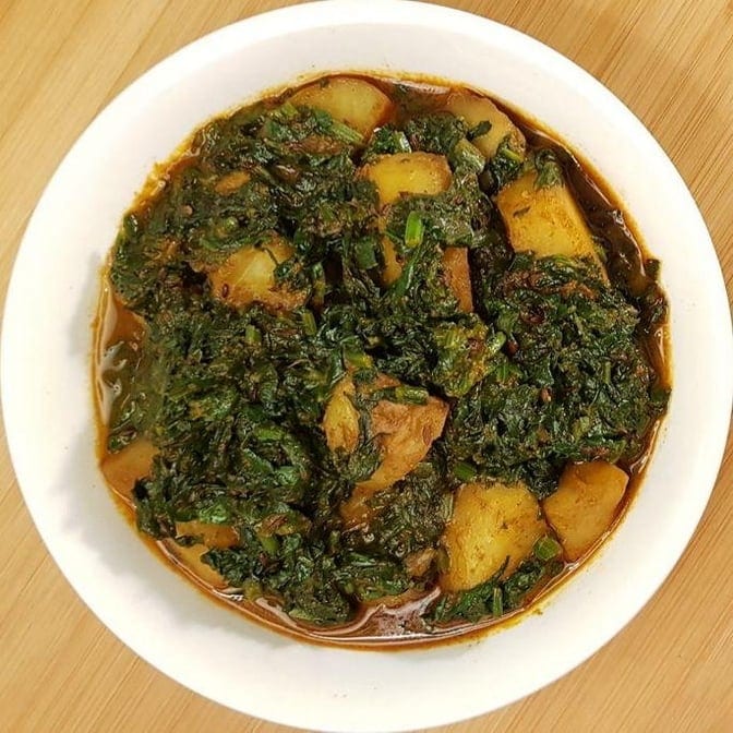 Palak Aloo.